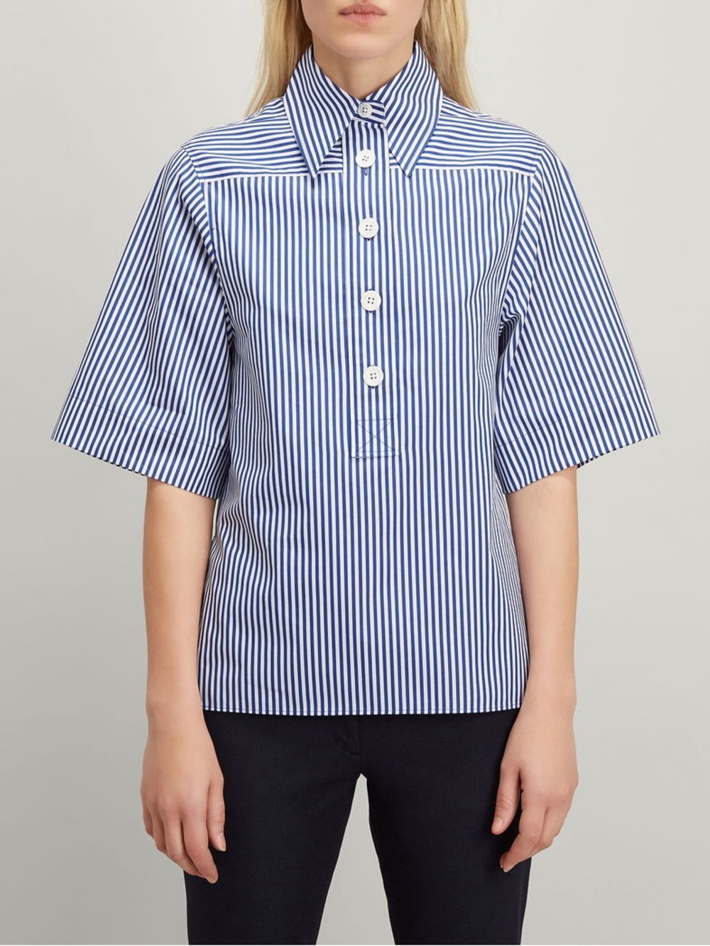 Joseph Griffin Candy Stripped Tunic Shirt Small